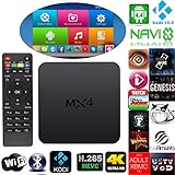 BNT KODI Media Center MX4 4K Smart Android TV Box Android box with KODI 15.2 and Top addons fully loaded Support UHD 4K TV Internet live TV&Movies