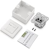 deleyCON CAT6a Network Socket Set - 3x Fully Shielded RJ45 Ethernet Wall Plates view 6