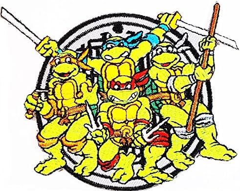 Teenage Mutant Ninja Turtles Cartoon 3.1 x 4 inches patch Jacket T- shirt Patch Sew Iron on Embroidered Badge Sign Costum