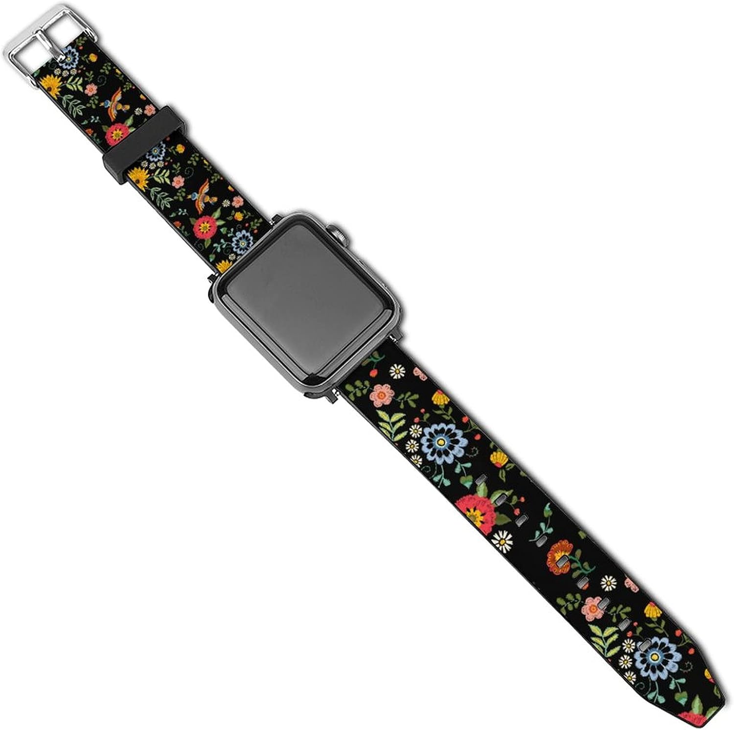 Sport Bands Compatible with Apple Watch Band Sport Bands Compatible with Apple Watch Band 38mm 40mm 42mm 44mm , iWatch 5 4 3 2 1 Series Leather Printed Strap Soft PU Watch Bands