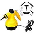 GOFLAME Steam Cleaner 1050W Handheld Multi-Purpose Powerful Steam, Sanitizer, Steamer, Steam Iron, Remove Stains/Grease from Bathroom, Kitchen (Yellow)