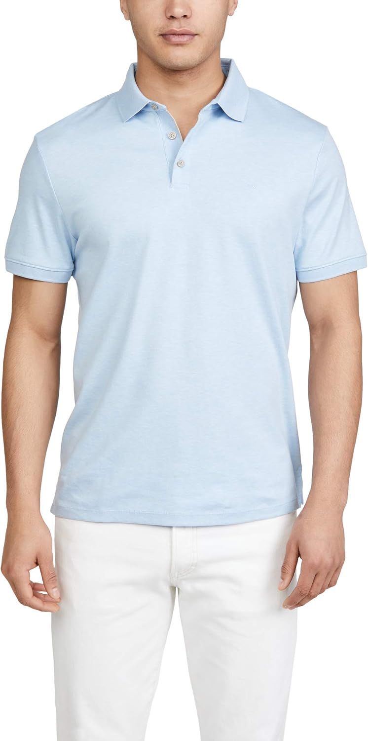Calvin Klein Men's Liquid Touch Polo Solid with UV-Protection