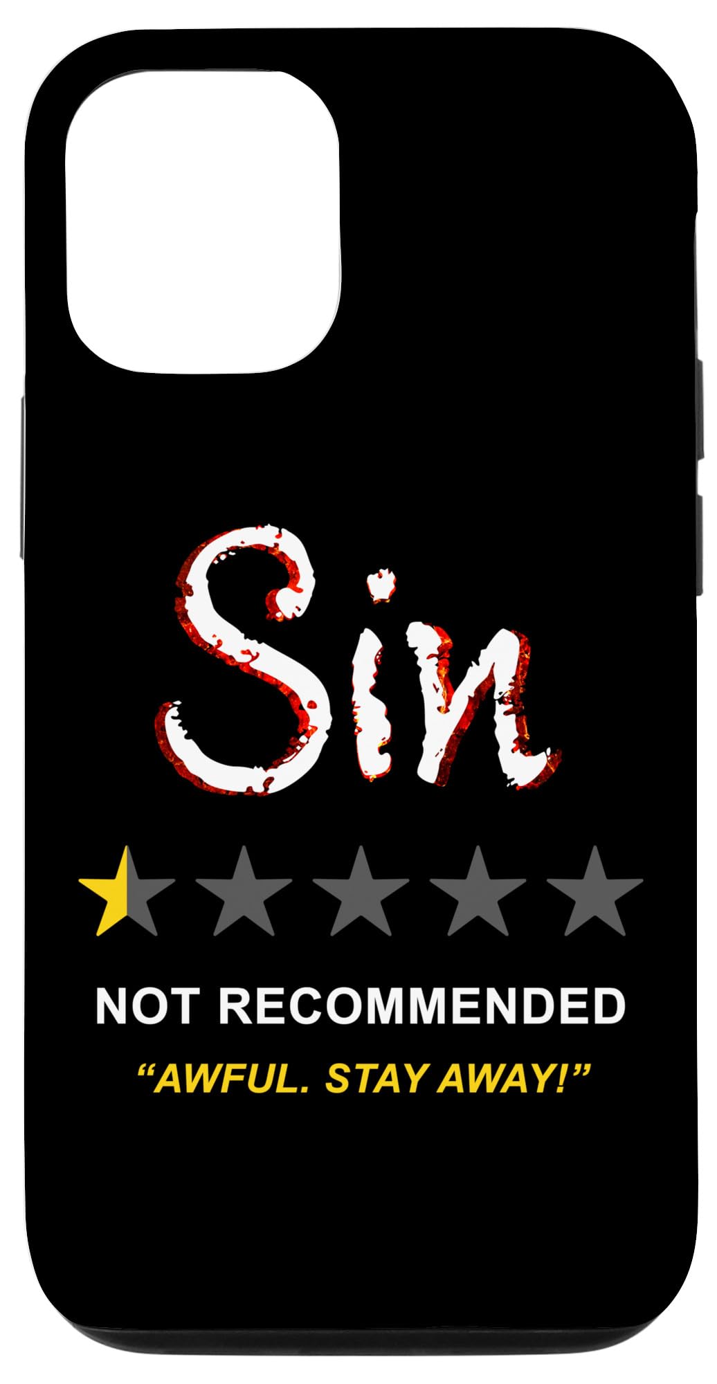 iPhone 13 Pro Sin – Not Recommended: Christian Faith Gospel Quote Case