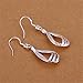 NYKKOLA Hot Beautiful Fashion Jewelry 925 Solid Silver Hollow Teardrop Hook Earrings