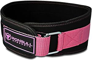 IRON BULL STRENGTH Women Weight Lifting Belt - High Performance Neoprene Back Support - Light Weight & Heavy Duty Core Support For WeightLifting and Fitness