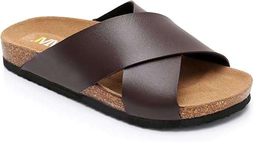 Cross strap slide sandals Clearance