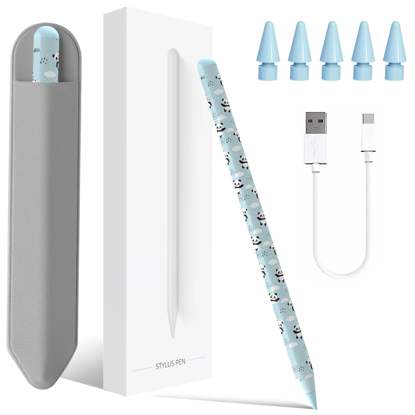 Stylus Pen for iPad 11th&10th Generation,Milikilo Pen with Pencil Holder,Palm Rejection,for Air11&13"(M2/M3), Pad Pro 11"&13"(M4),iPad 6-11th,iPad Pro 11"/12.9 ", iPad Air 3/4/5,Mini 5/6
