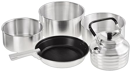Black Crevice Kochset 5-teilig silber One Size