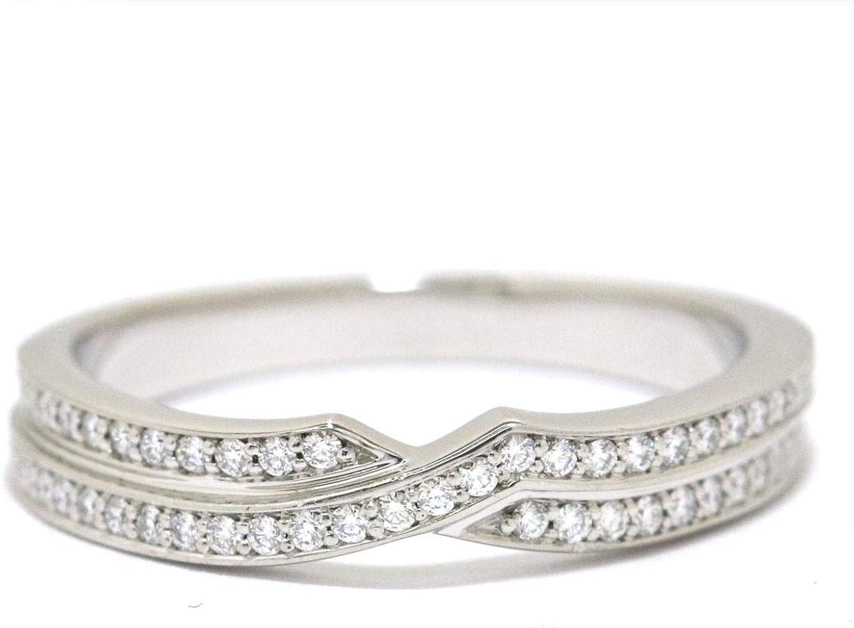 Amazon ハリーウィンストン ツーロウパヴェ バンド ダイヤ 14号 リング Pt950 プラチナ Harry Winston 証明書付き 中古 リング 通販