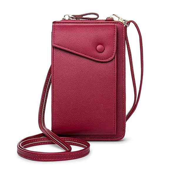 Buy Crossbody Cellphone Bag for Women, Small Leather RFID Blocking