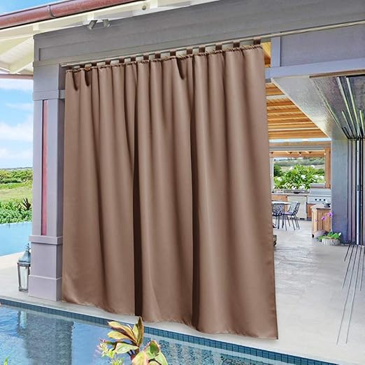 Amazon Com Nicetown Privacy Outdoor Curtain For Cabana Thermal