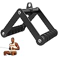 Fitarc Double D Row Handle Cable Attachments for Gym, Non-Slip V Bar Attachment for Home Gym Equipment, T Bar Row Attachment 