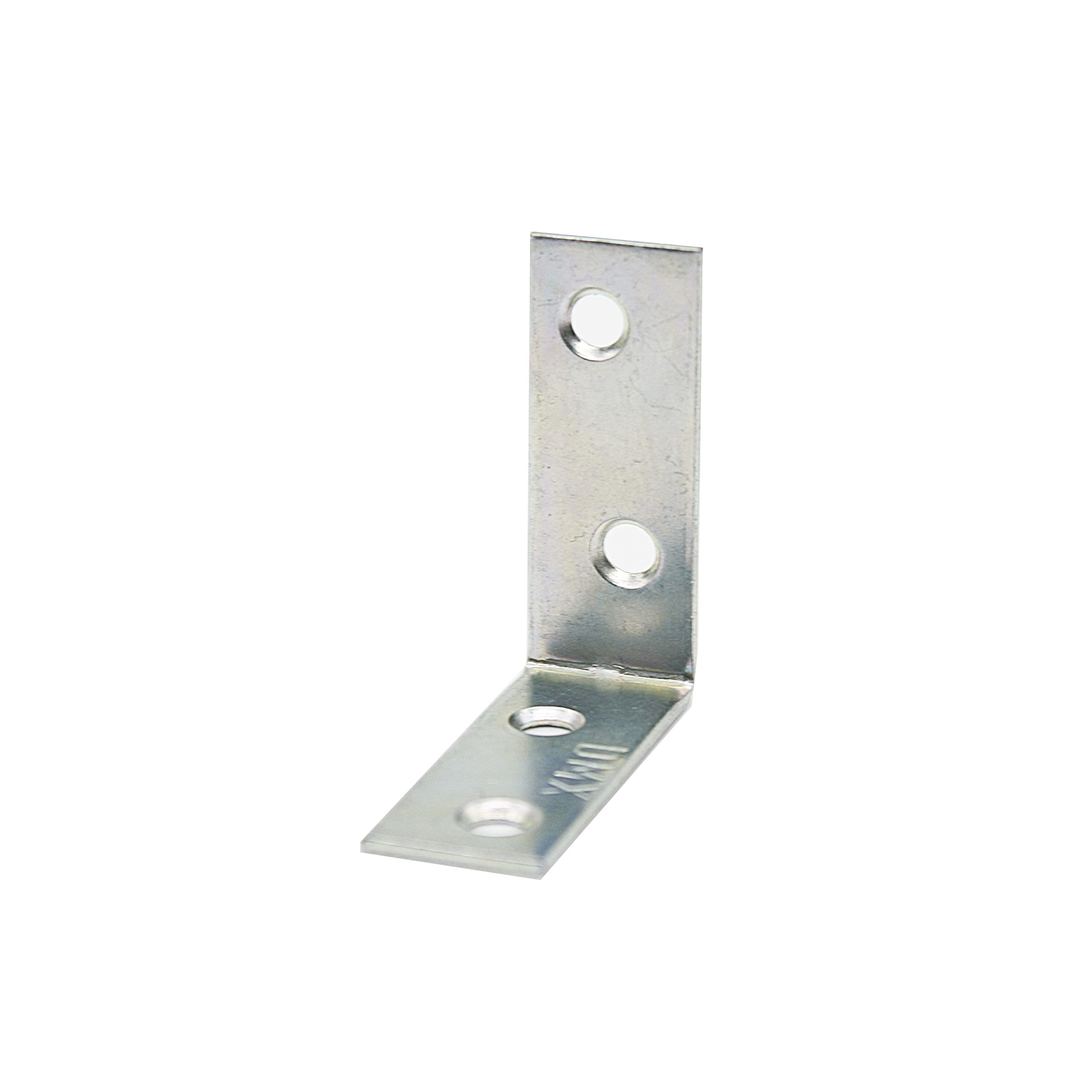 DOJA Barcelona | Angle Support | Pack 20 | 30x30x14mm | 1.5 Thickness | Galvanized Steel | Furniture Assembly and Reinforcement Angle | Angle Brackets | Fixing Angles Table, Shelves, Furniture