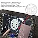 Yocatech Clear Crossbody Envelope Purse NFL Stadium Approved Transparent Zipper Closure Rivet Purse (Black)