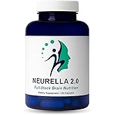 Neurella 2.0 Nootropic Brain Supplement – Adult Cognitive Health & Neuro Support, Brain Supplements for Memory and Focus with NAC Supplement, Ashwagandha & B12 Vitamins for Women & Men, 120 Capsules