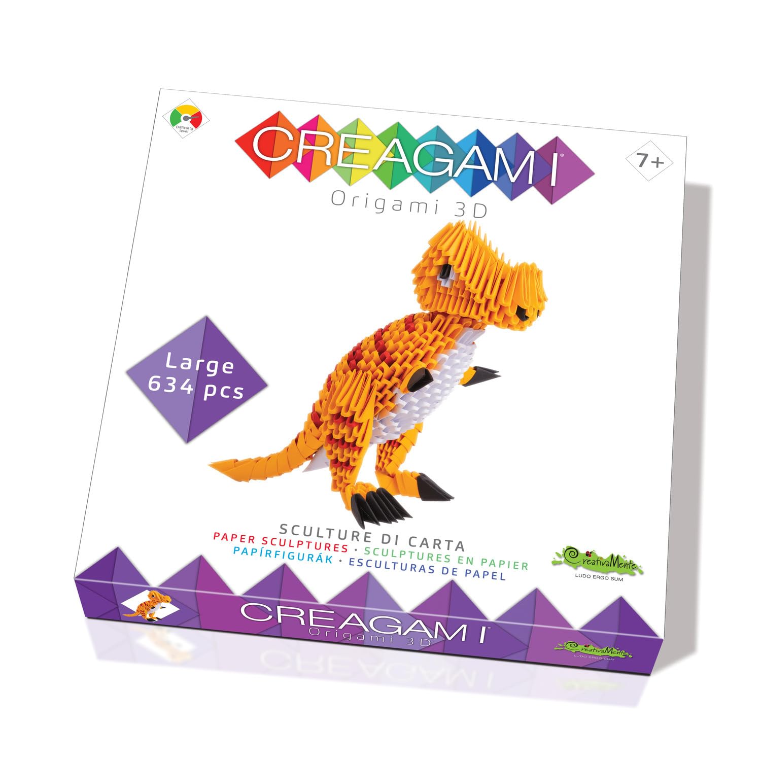 CreativaMente 735 Creagami-T-Rex-Boxed Game