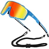 DUCO Kids Sunglasses Youth Baseball Sun Glasses Polarized UV400 Sports Cycling Glasses for Boys Girls DK328