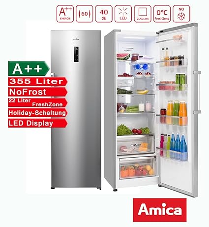 Amica XL vollra umkü hlschrank NoFrost a + + 186 cm, apariencia de ...