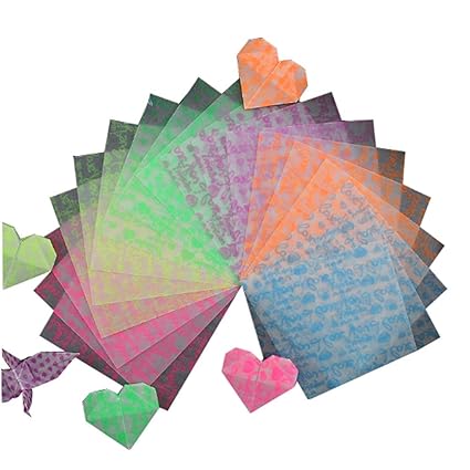 Amazoncom East Majik 6 Colors Luminous Origami Paper 120