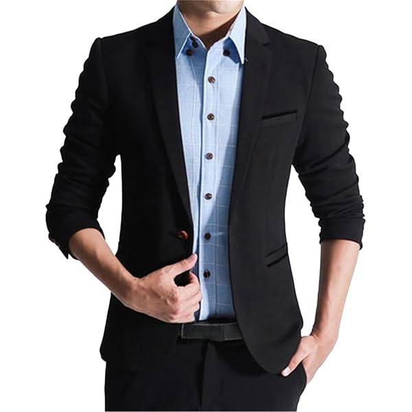 美品★ MANNISH BLAZER COAT Mens Tweed Single-Breasted Jacket Blazer Coat Top Mandarin