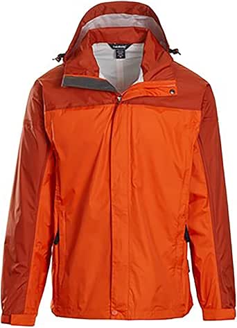 burnt orange raincoat