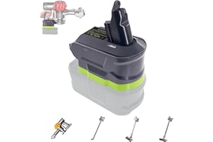 URUN V6 Battery Adapter for Ryobi 18V Lithium Battery Converted for Dyson V6 SV04 SV03 DC59 DC58 DC62 SV09 SV05 Absolute Motorhead Cordless Vacuum Cleaner Battery(Adapter only)…