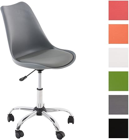Yaheetech Chaise De Bureau A Dossier Bas Fauteuil De Travail A Roulettes Assise Reglable Sans Accoudoir Chaise D Ordinateur 120 Kg Blanc