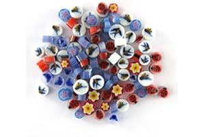 Spring Assortment Murrine ASRT-Spring Millefiori COE 90 Glacial Art Glass