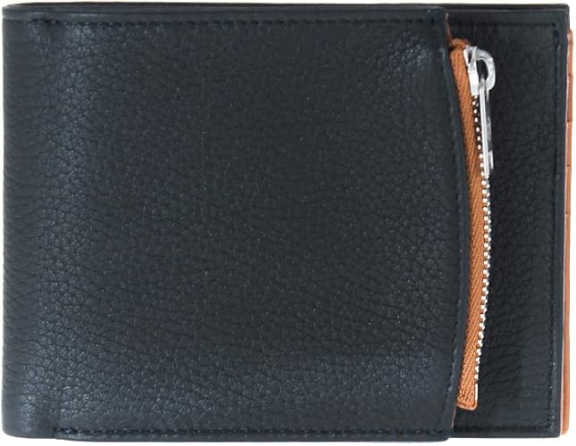 Amazon メゾンマルジェラ Maison Margiela メンズ 二つ折り財布 小銭入れ付 ネイビー S55ui01 Pr516 962 Navy Brown 並行輸入品 Maison Margiela メゾン マルジェラ 財布