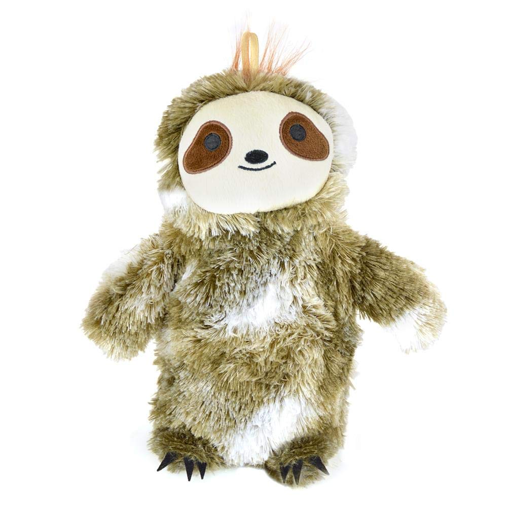 3D Cute Sloth Novelty Hot Water Bottle with Removable Cover Soft Plush - 750ml