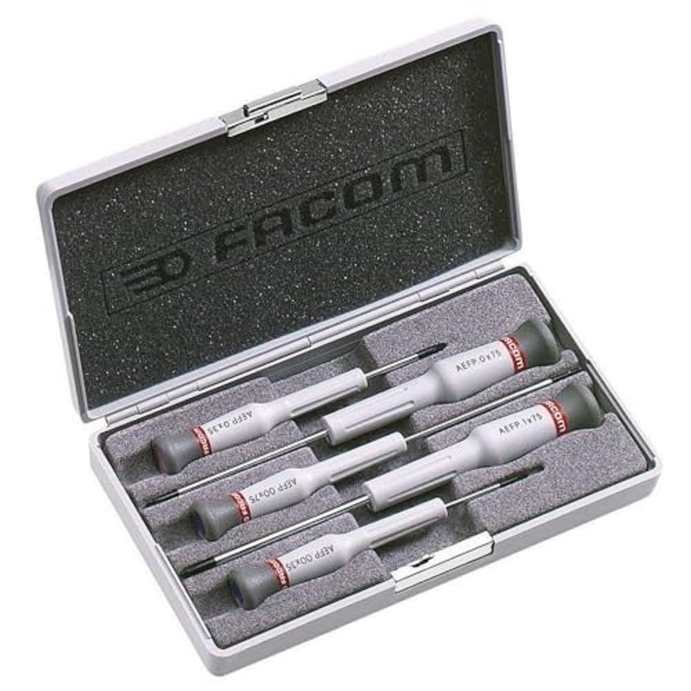 Facom AEFP.J1 - Set of 5 Micro-Tech Phillips Screwdrivers