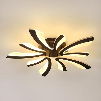 Comely LED Ceiling Lamp 50W 5625LM 72cm Warm White 3000K Black