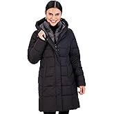 Jones NY Long Puffer Coat Women, Warm Long Coat Women Winter, Women's Coats