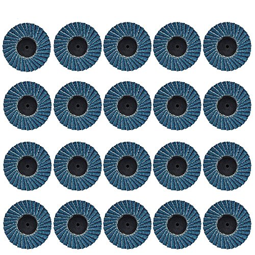image for Rocaris 20 Pack Flap Sanding Discs -2 in 60 Grit Quick Change Grinding