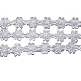 YYCRAFT 15 Yards Daisy Flower Lace Trim - 1 Inch Wide Baby Pink Embroidered Trim For Sewing & Crafts