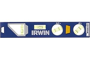 Irwin 1794153 250 Magnetic Torpedo Level, 9-Inch, Blue