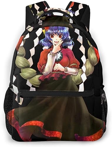 Amazon 東方project やさかかなこ 搭載 通勤 通学 旅行 防災 対応 リュックサック アウトドア 収納力抜群 メンズ 防水 ポリエステル シューズ バッグ