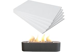 CHEERSLUX Tabletop Fire Pit Ceramic Wool Wick for Bioethanol Fireplaces, Extends Burning Time