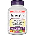 Webber Naturals Resveratrol with Grape Seed Extract, 90 Capsules, Antioxidant Support