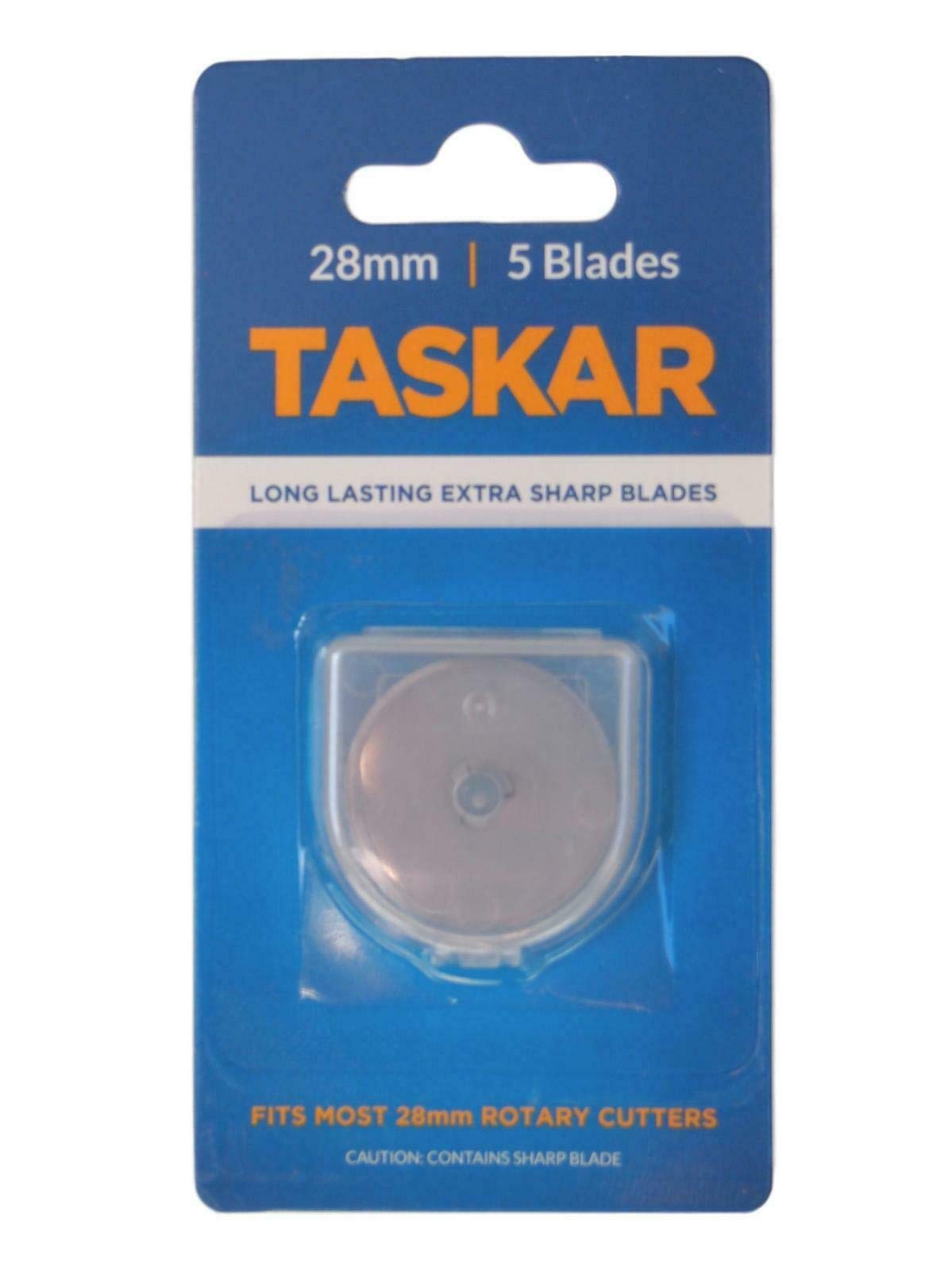 Taskar 28mm Rotary Cutter Blades for Olfa Etc - 5 Pack