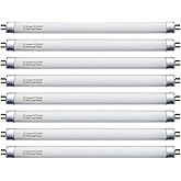 Konideke 8 Pack F8T5/CW Fluorescent Bulbs, T5 12 inch 8 Watts Under Cabinet Light Bulb Cool White, G5 Mini Bi 420 Lumen