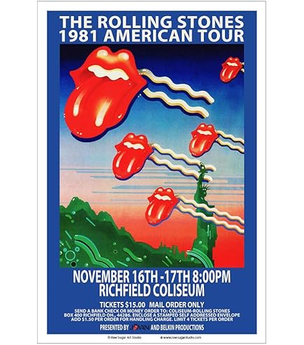 Amazon.com: Raw Sugar Art Studio Rolling Stones/Peter Tosh