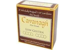 CAVANAGH Low Gluten 1 3/8" Diameter (35mm) Altar Communion Bread Box of 25