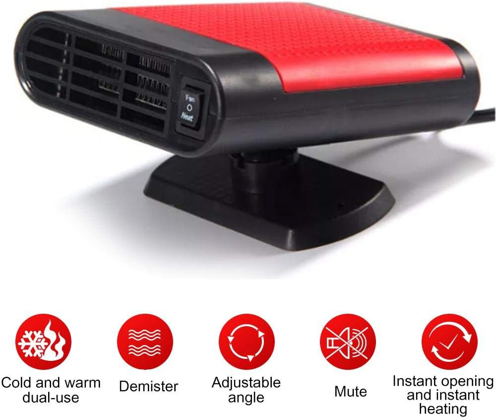 Car Heater Defroster, 2 In 1 Portable Car Heaters That Plug In