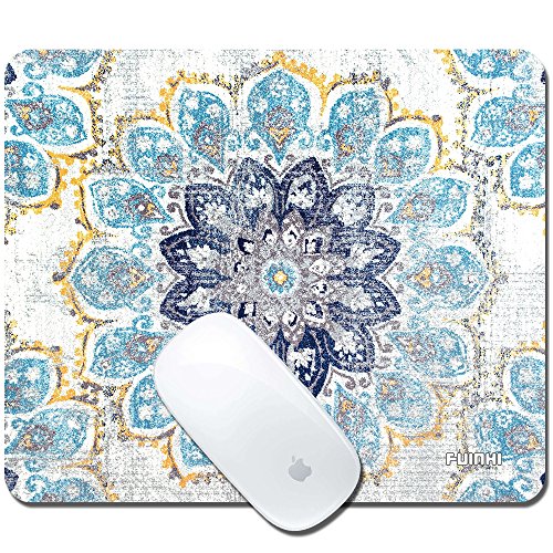 FUINHI-Mandala Floral Mouse Pad Printed Non-Slip Rubber Gaming Mouse Pad Mat For Laptop Computer & PC 9.5