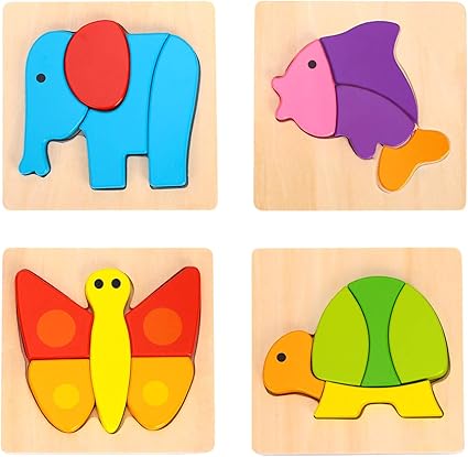 wooden animal jigsaw puzzles