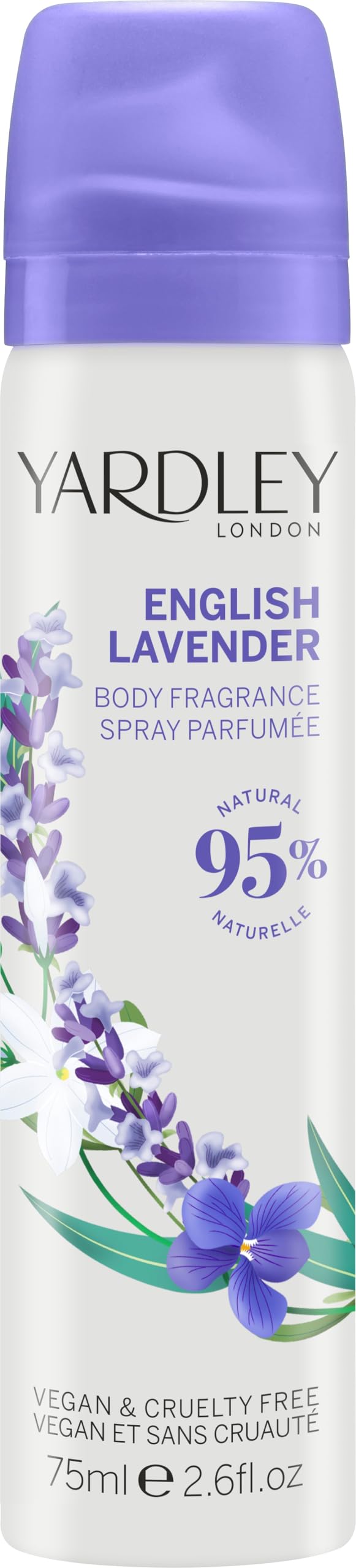 Yardley London English Lavender Body Spray, 75ml, Pack of 1