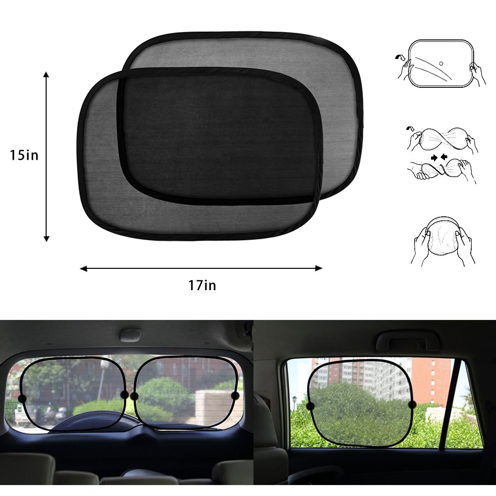Hippih Car Windshield Sunshade + Bonus Product Foldable Reflective Sun Visor Universal Fit Hassle-Free Car Sun Shade Keeps Your Vehicle Cool Excellent UV Reflector