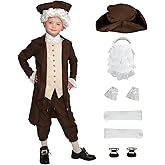 Colonial Costume Boys 18th Century Traditional America Cosplay Costume Performance and Events
