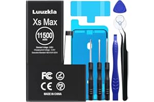 Luuzkla 11500mAh (2024 New Upgrade) Battery Compatible with iPhone XS MAX, Super Capacity Battery Replacement Compatible with iPhone XS MAX, with Full Tool Kits-0 Cycle High Capacity-24 Months Service